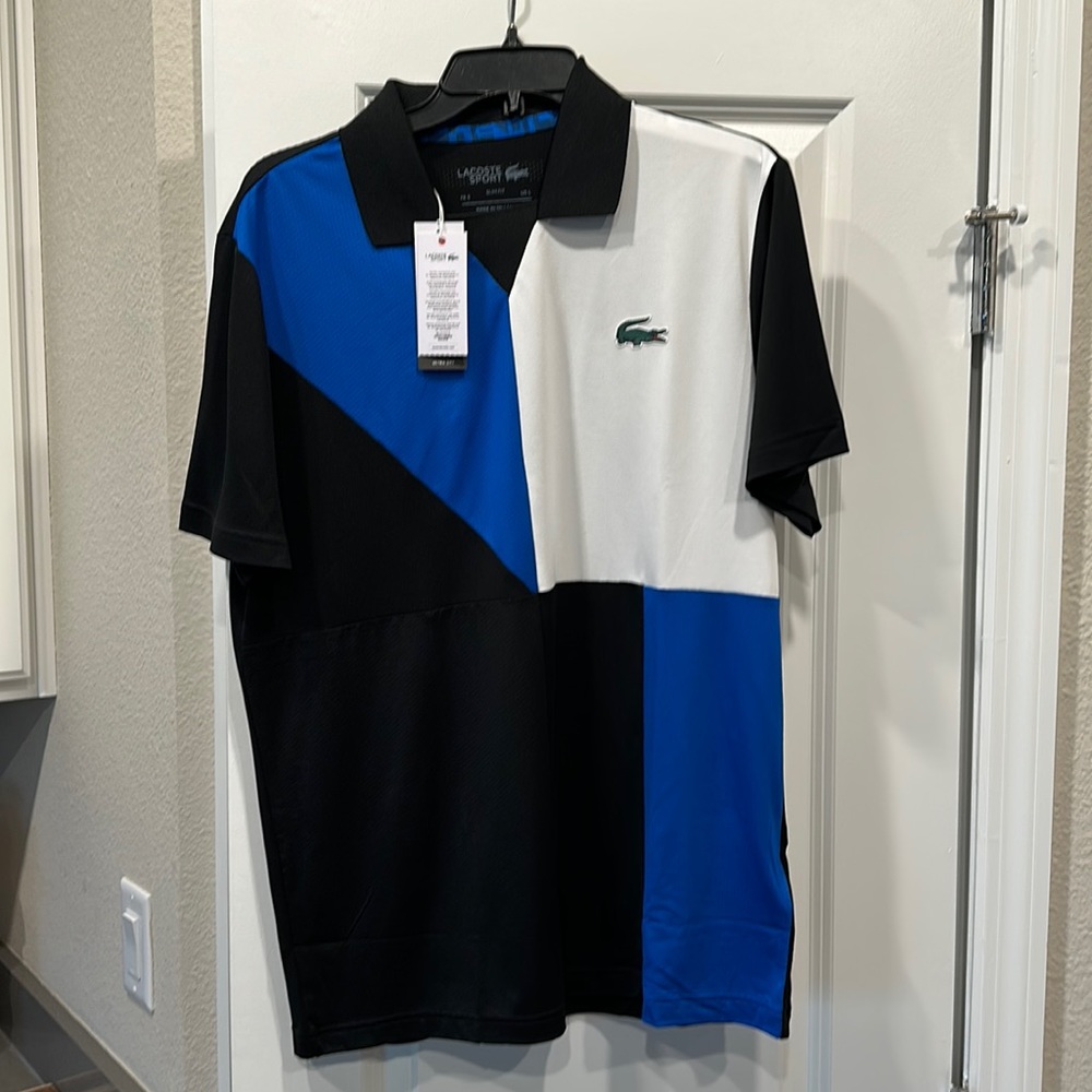 Lacoste Sport Ultra Dry Polo. Size Large. NWT